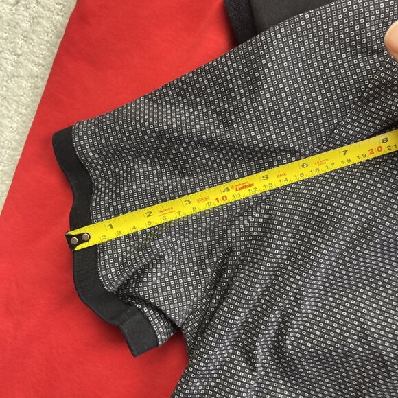 Lot x3 Bulk Au Noir Men's Short Sleeve Polo Shirt Size 1X Red / Black / Dots - Picture 9 of 14